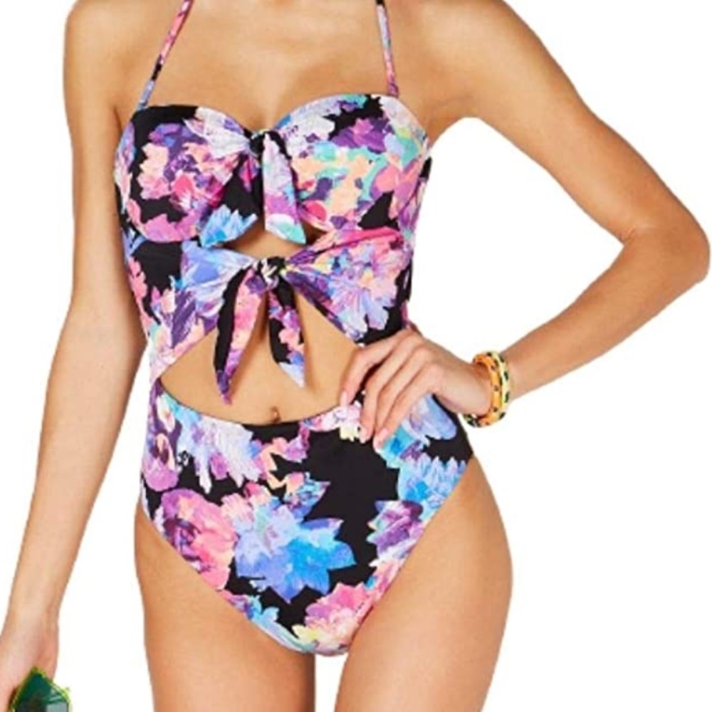 Bar III One-Piece Cut Out Swimsuit